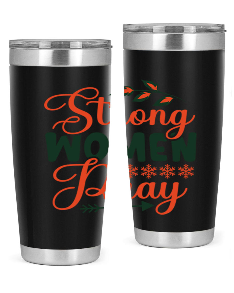 Strong Women Pray 395#- winter- Tumbler