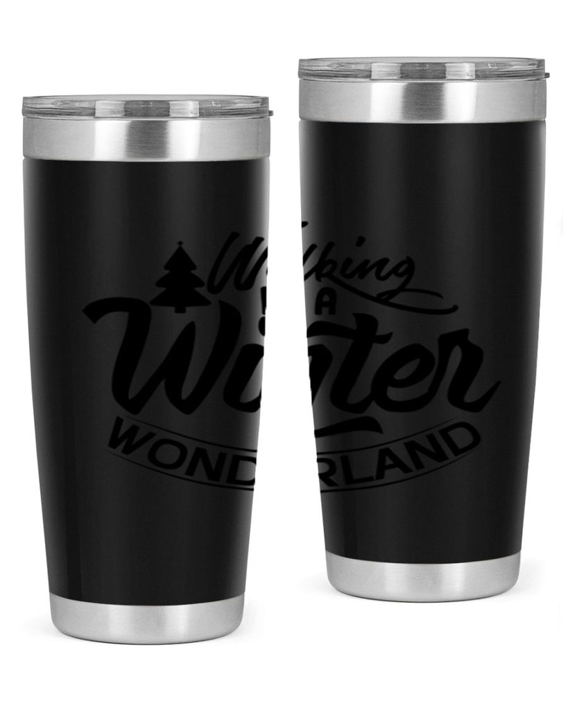 Walking In A Winter Wonderland 435#- winter- Tumbler
