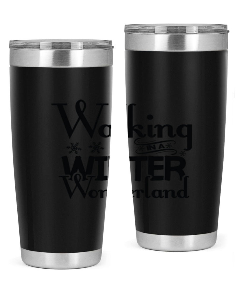 Walking in a Winter Wonderland 437#- winter- Tumbler