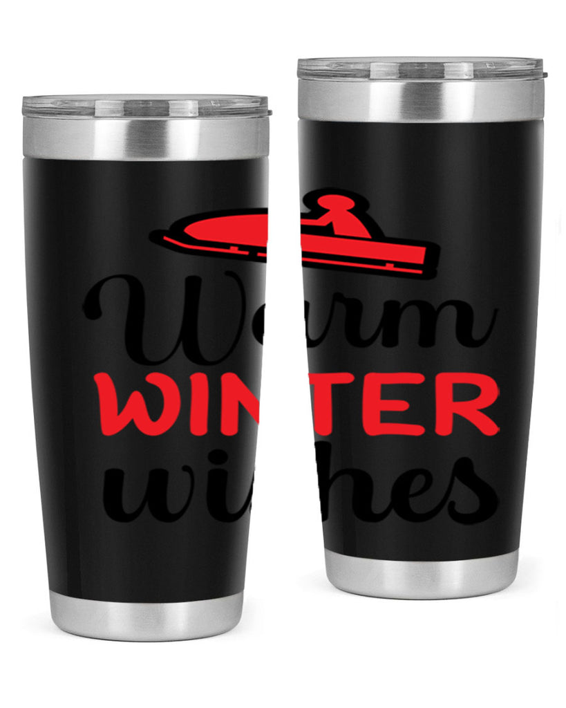 Warm winter wishes 452#- winter- Tumbler