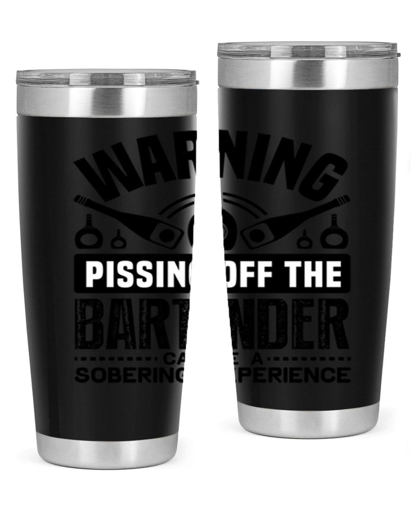 Warning Style 10#- bartender- tumbler