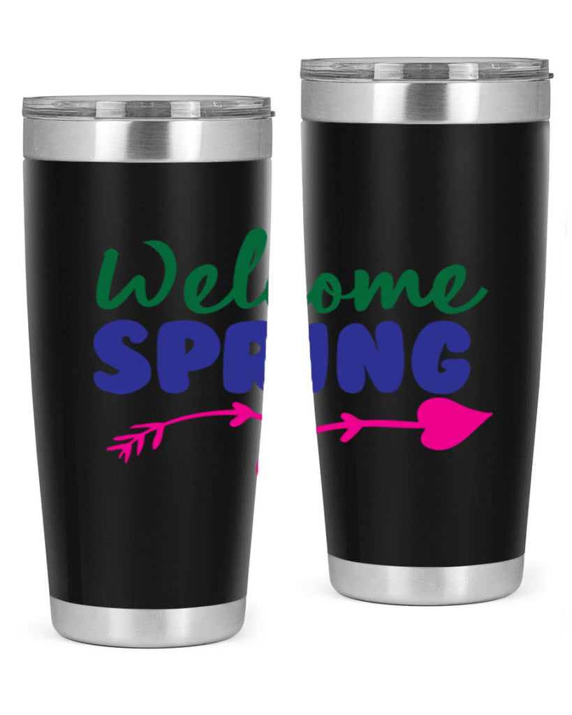 Welcome Spring 581#- spring- Tumbler