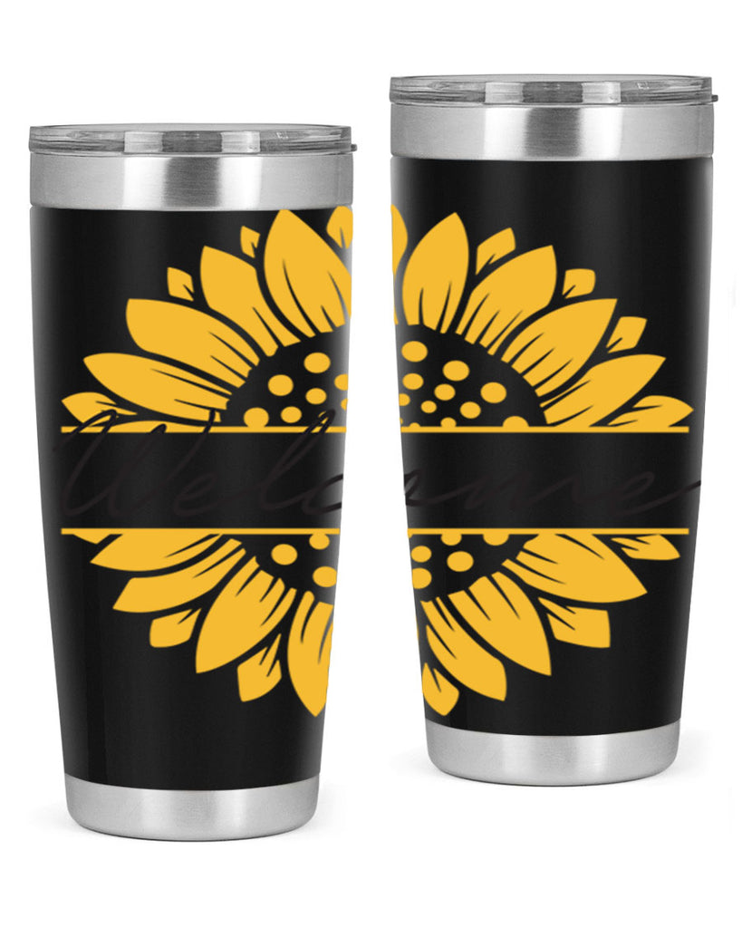 Welcome Sunflower585#- spring- Tumbler