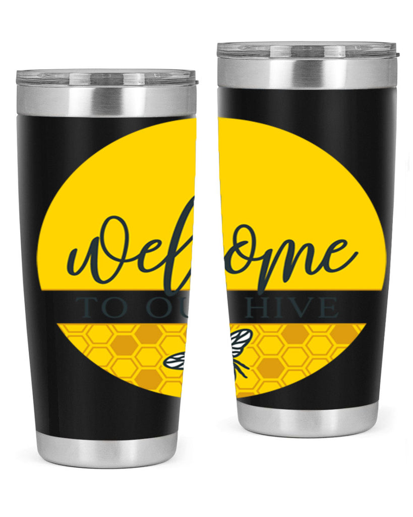 Welcome to our Hive complete yellow590#- spring- Tumbler