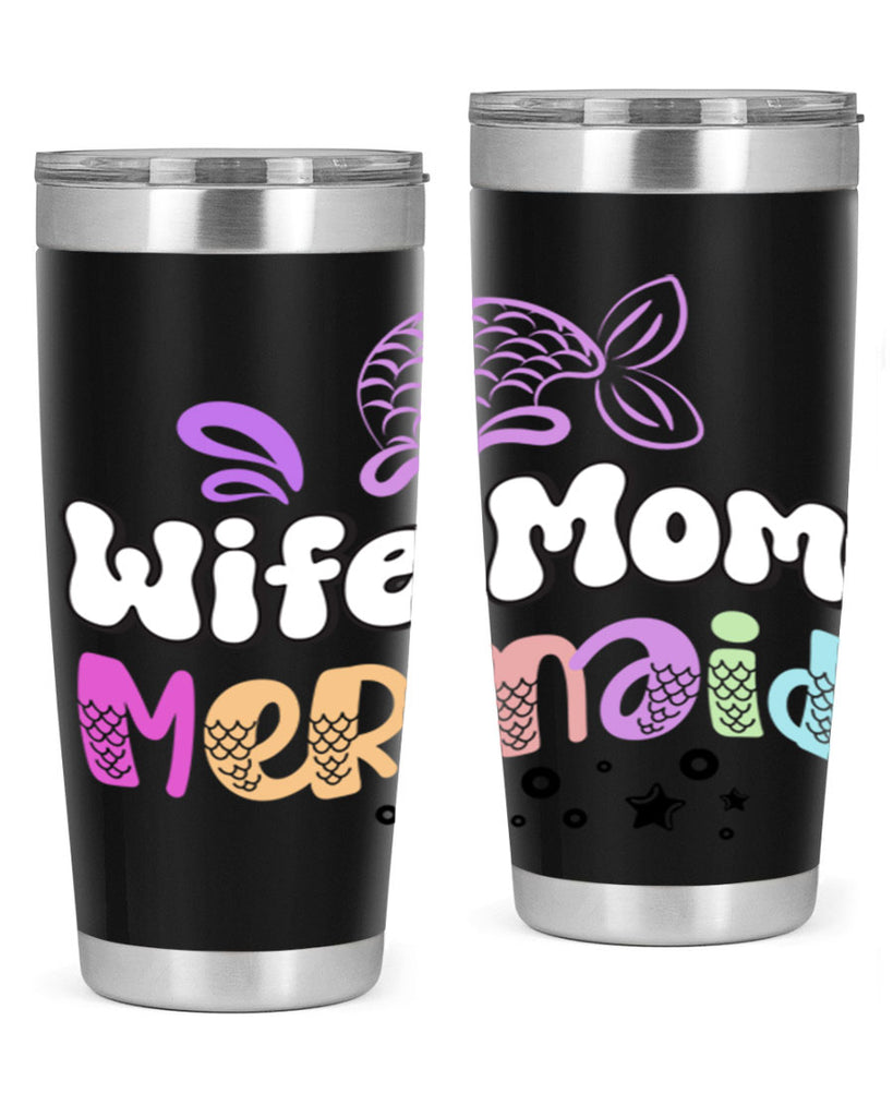 Wife Mom Mermaid 676#- mermaid- Tumbler
