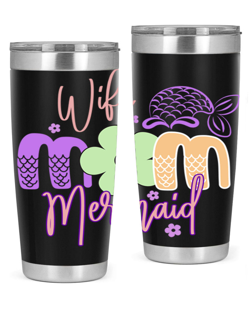 Wife Mom Mermaid 677#- mermaid- Tumbler