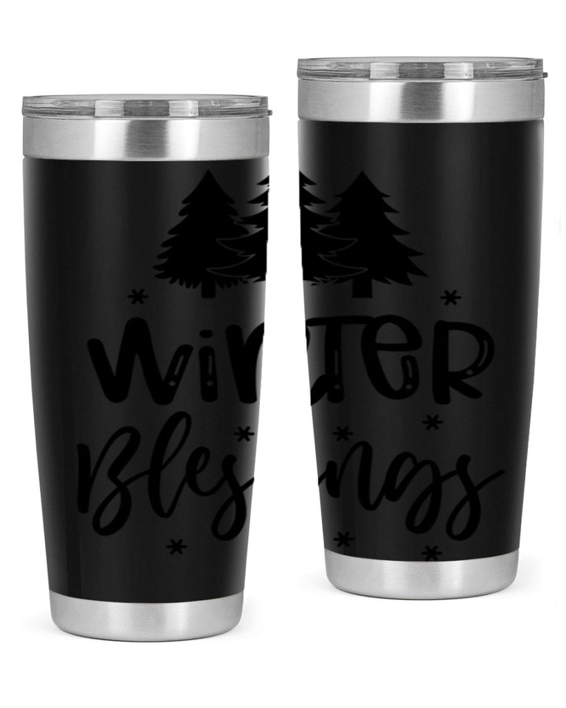 Winter Blessings 489#- winter- Tumbler