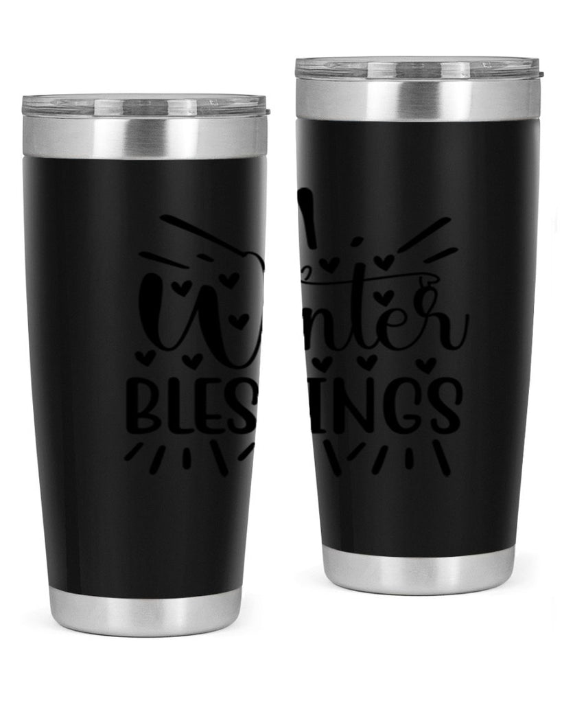 Winter Blessings 491#- winter- Tumbler