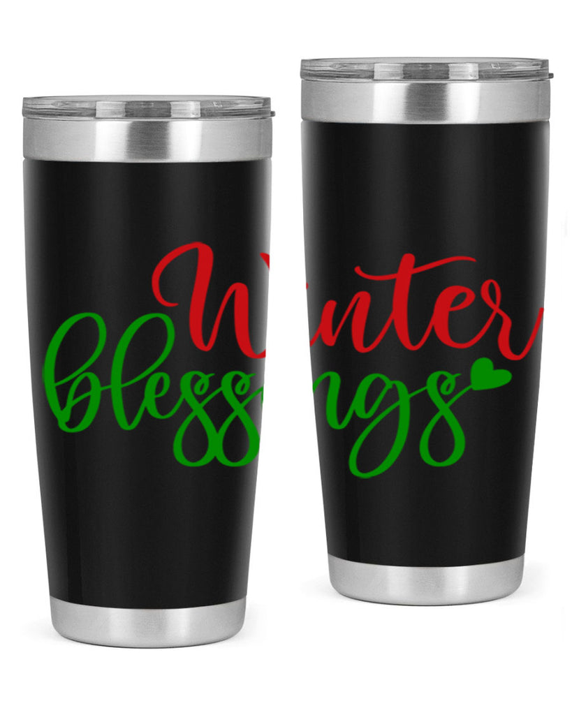 Winter Blessings 492#- winter- Tumbler