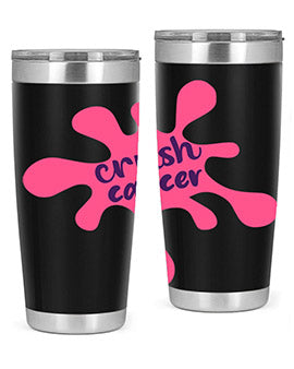 crush cancer Style 14#- breast cancer- Tumbler