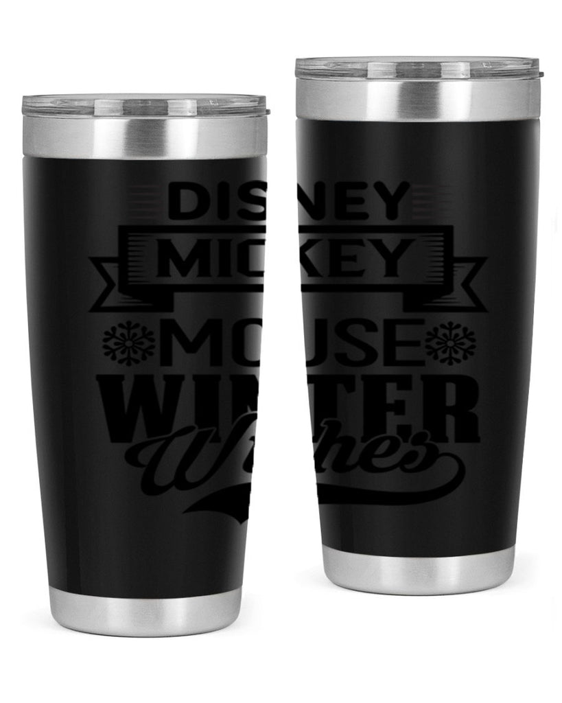 disney mickey mouse winter wishes 93#- winter- Tumbler