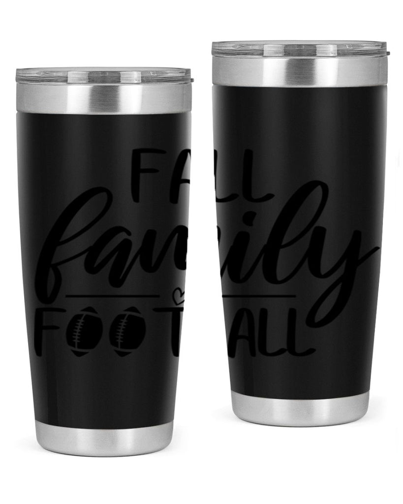 fall family football 100#- fall- Tumbler