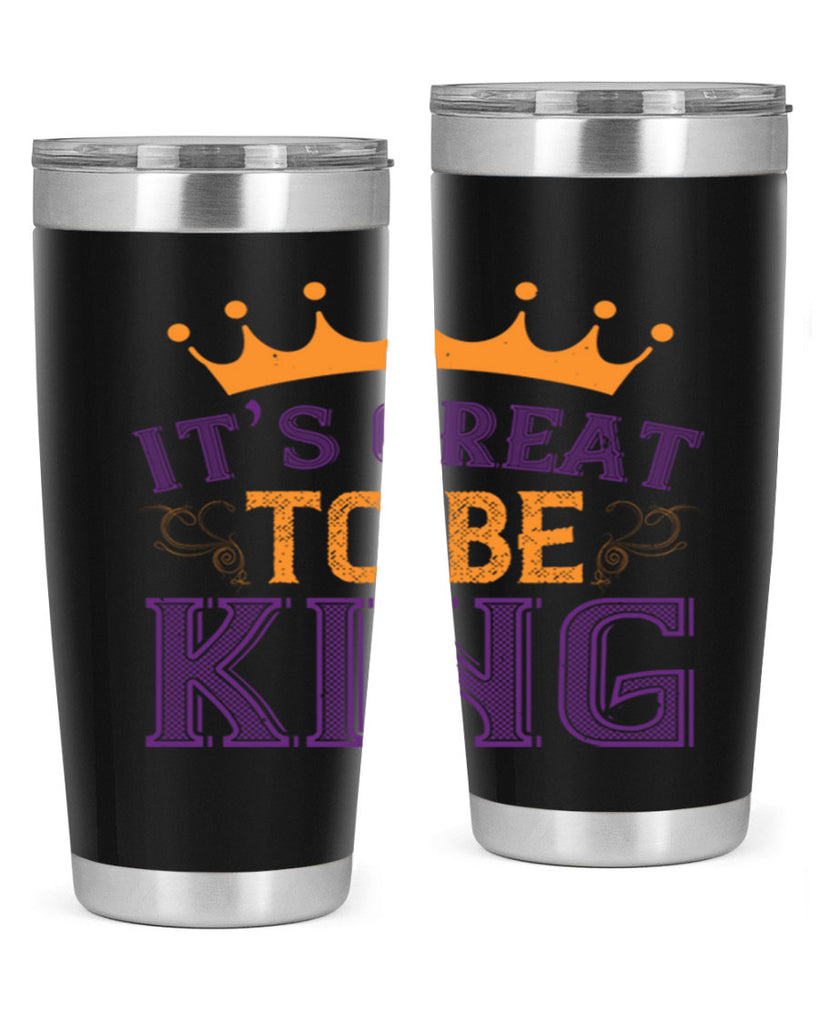 it’s great to be king 61#- mardi gras- Tumbler