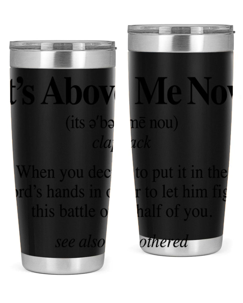 its above me now definition 104#- black words phrases- Cotton Tank