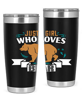 just a girl who loves bear 19#- Bears- Tumbler