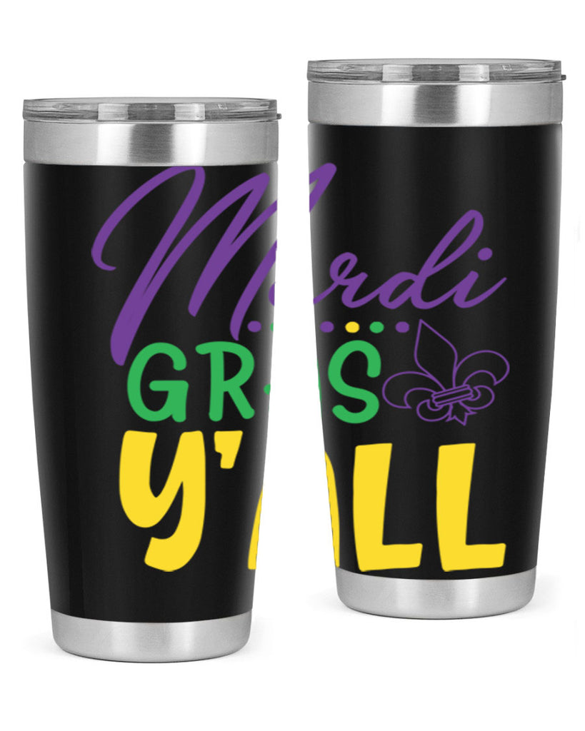 mardi gras yall 77#- mardi gras- Tumbler