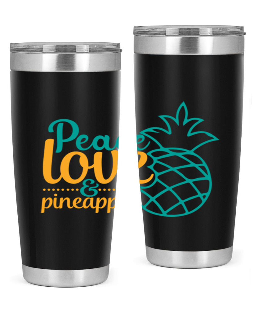 peace love pineapple Style 82#- summer- Tumbler