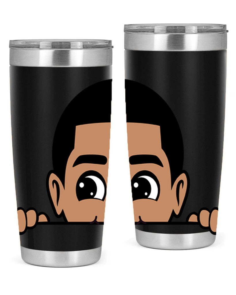 peekaboo boy 17#- black men - boys- tumbler