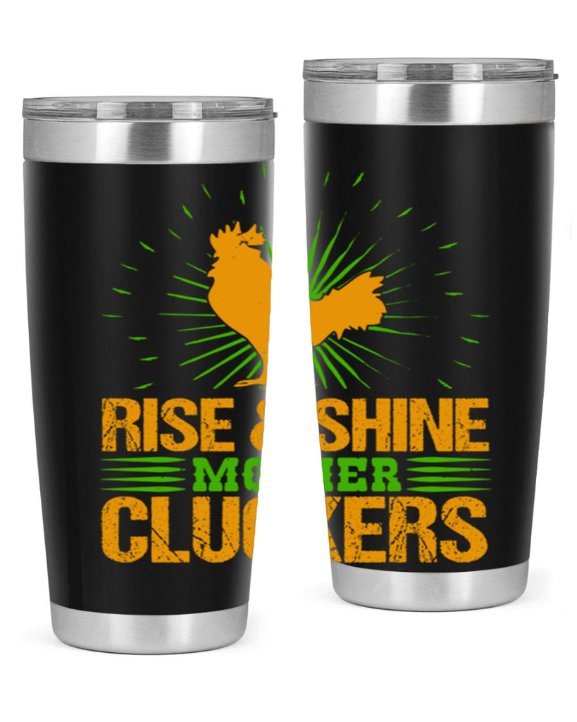 rise and shine mother cluckers 38#- farming and gardening- Tumbler