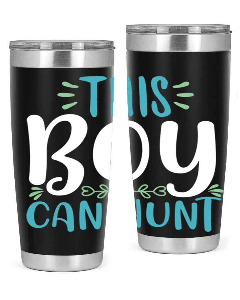this boy can huntt 1#- easter- Tumbler