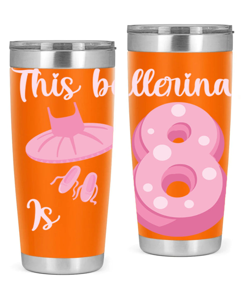 8th Birthday Ballet Dancer Ballerina 2#- ballet- Tumbler
