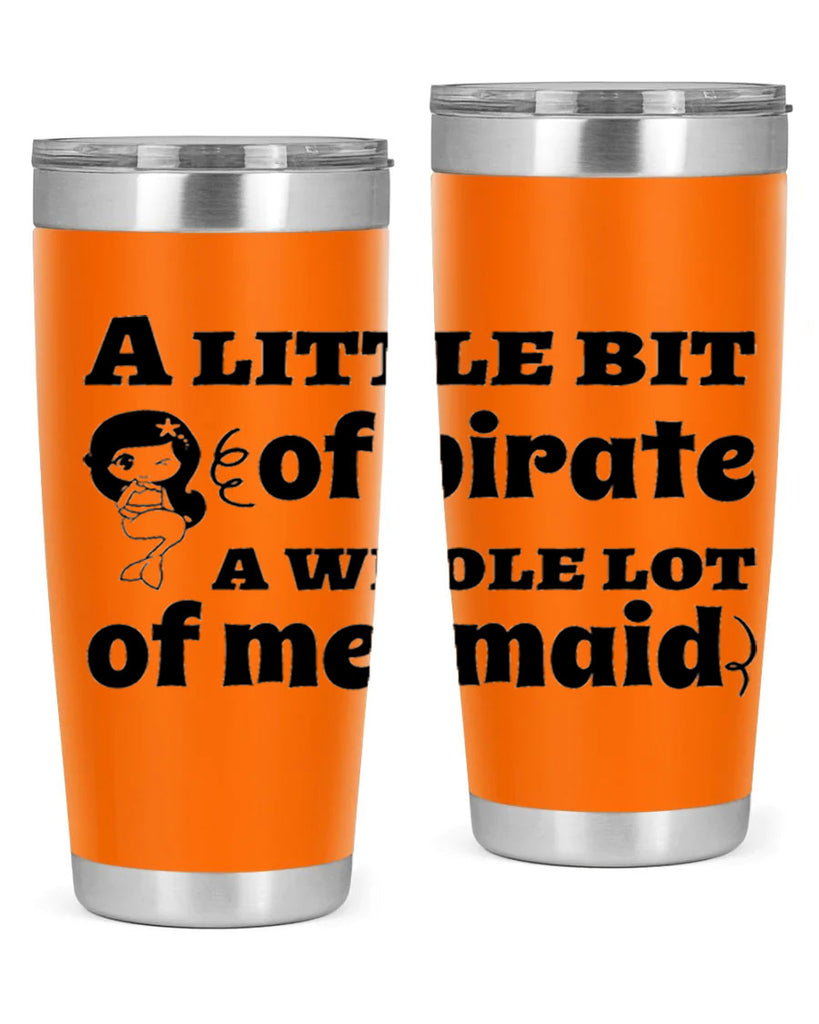A little bit of pirate 10#- mermaid- Tumbler