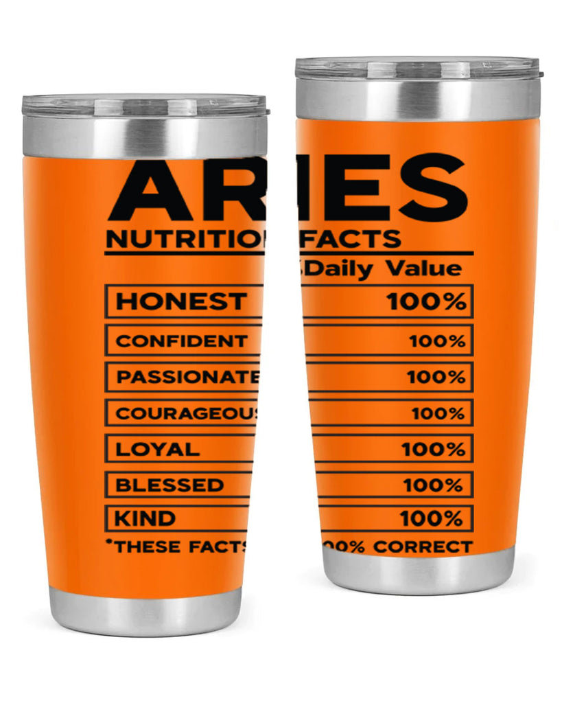 Aries Nutrition Facts 97#- zodiac- Tumbler