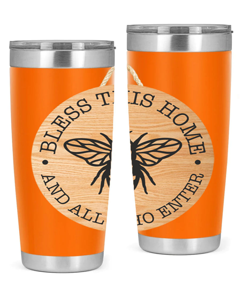 Bless this Home Bee Mockup58#- spring- Tumbler