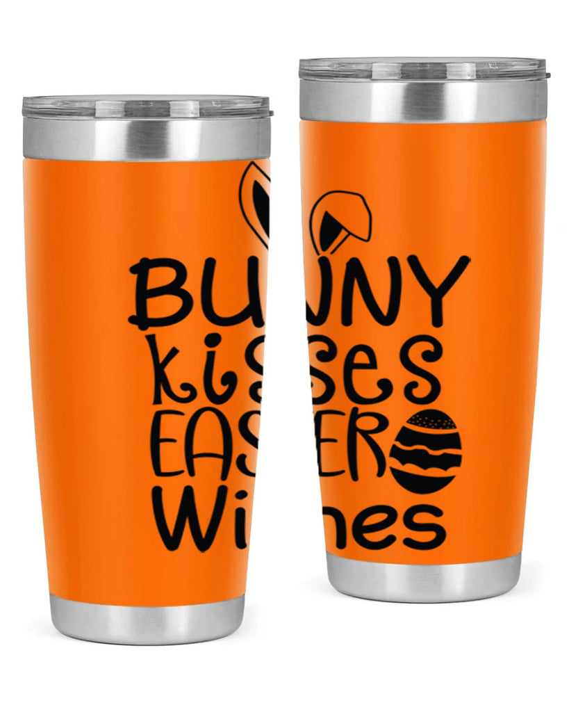 Bunny kisses easter wishes  94#- spring- Tumbler