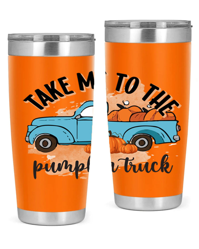 Fall Pumpkin Truck 128#- fall- Tumbler