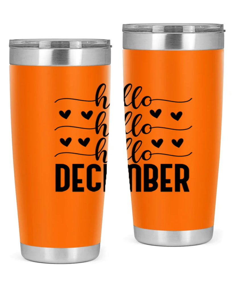 Hello December 157#- winter- Tumbler