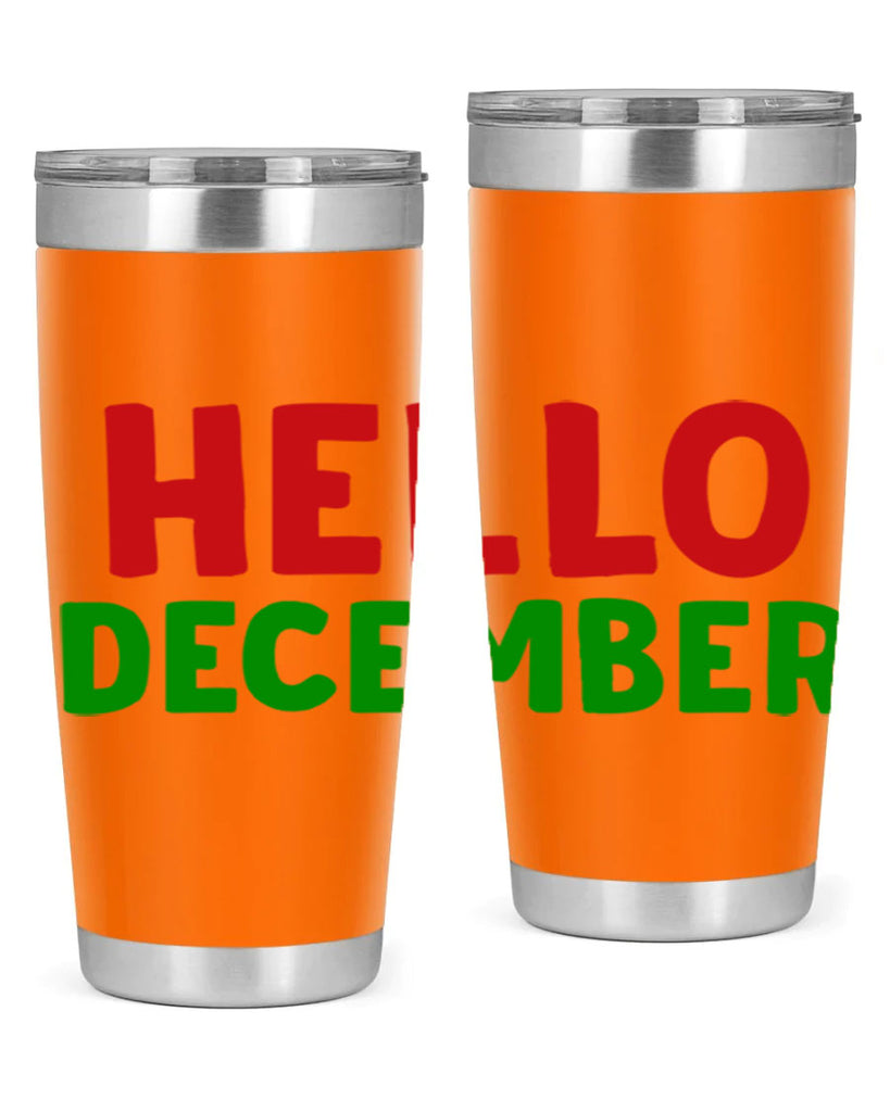 Hello December 158#- winter- Tumbler
