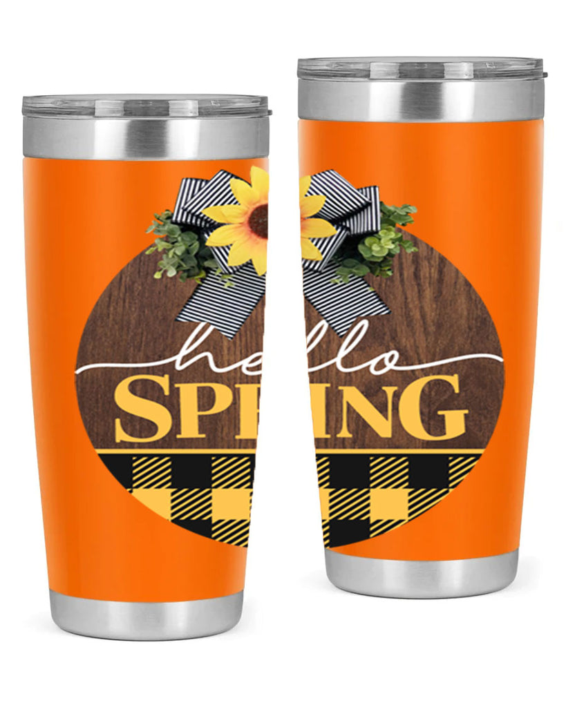 Hello Spring plaid Mockup 204#- spring- Tumbler