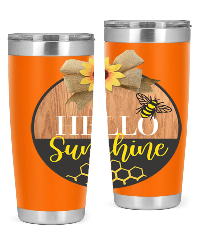 Hello Sunshine and bee Mockup215#- spring- Tumbler