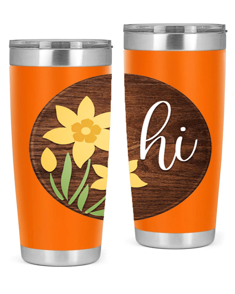 Hi daffodil flower Mockup235#- spring- Tumbler