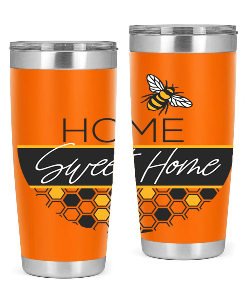 Home Sweet Home Bee and hive pattern243#- spring- Tumbler