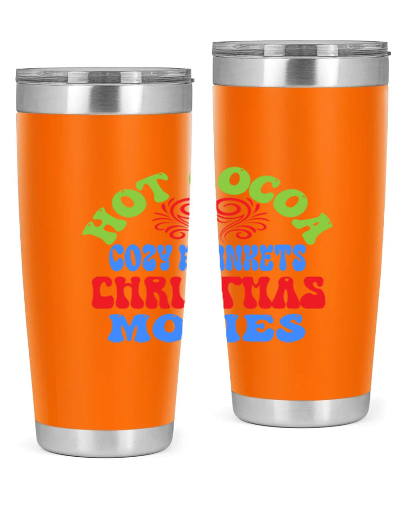 Hot cocoa cozy blankets christmas movies 210#- winter- Tumbler