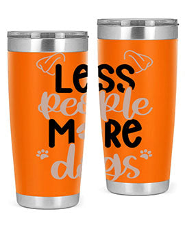 Less People More Dogs Style 18#- dog- Tumbler