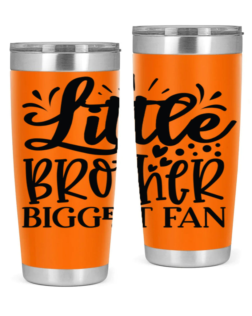 Little Brother Biggest Fan 2056#- baseball- Tumbler