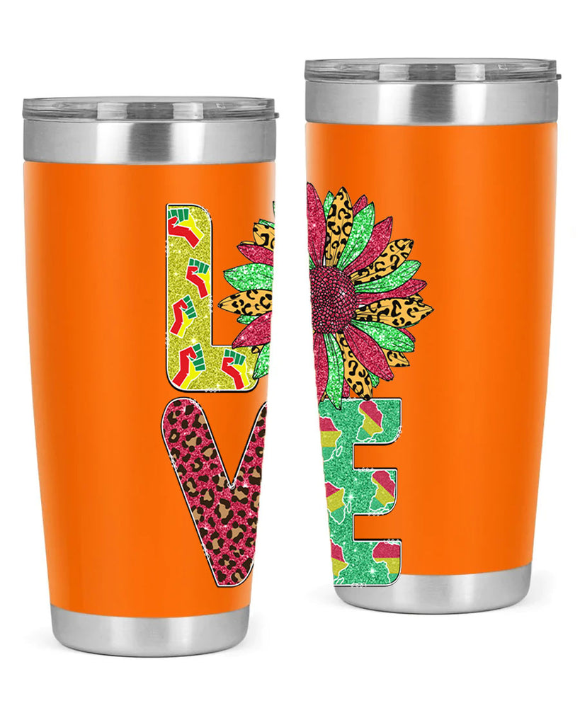 Love Juneteenth Day Fist Sunflower Png 7#- Juneteenth- tumbler