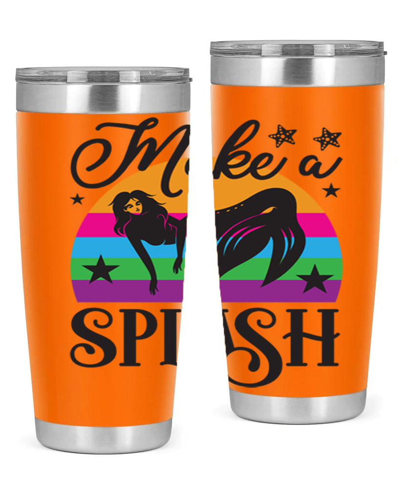 Make a splash 313#- mermaid- Tumbler