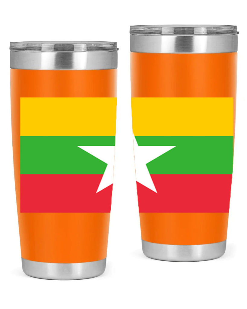 Myanmar 79#- world flags- Tumbler