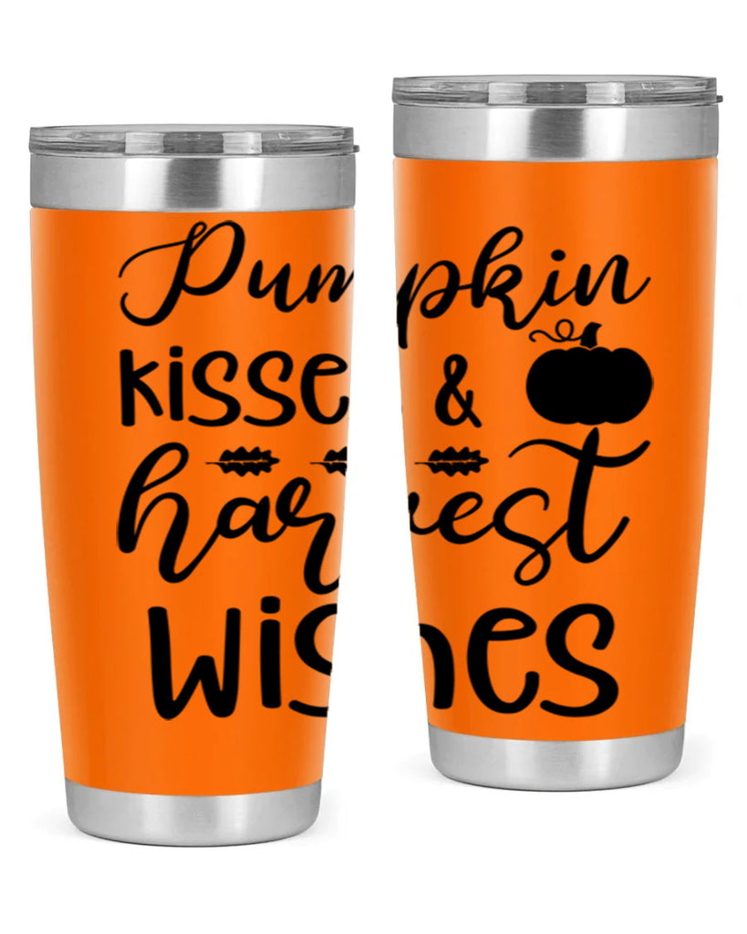 Pumpkin Kisses Harvest Wishes 525#- fall- Tumbler