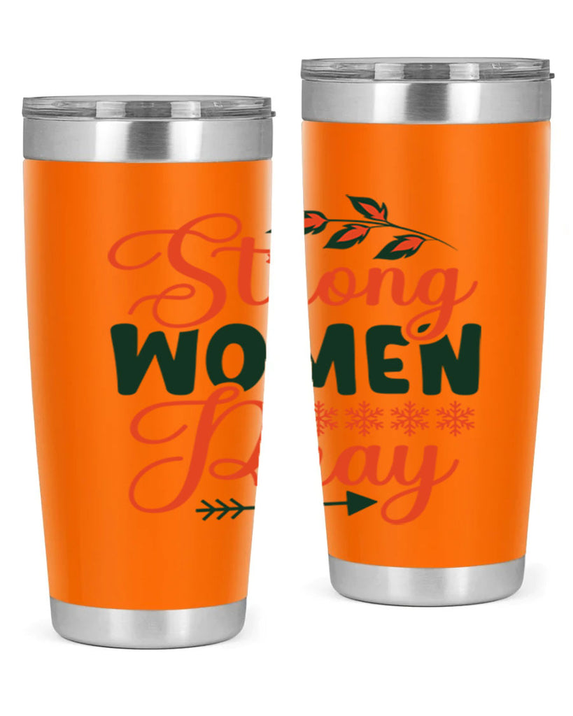 Strong Women Pray 395#- winter- Tumbler