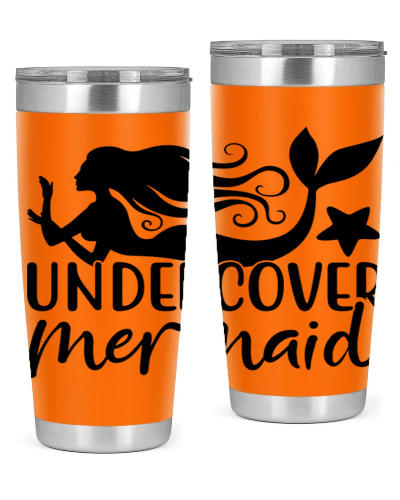 Undercover mermaid 657#- mermaid- Tumbler