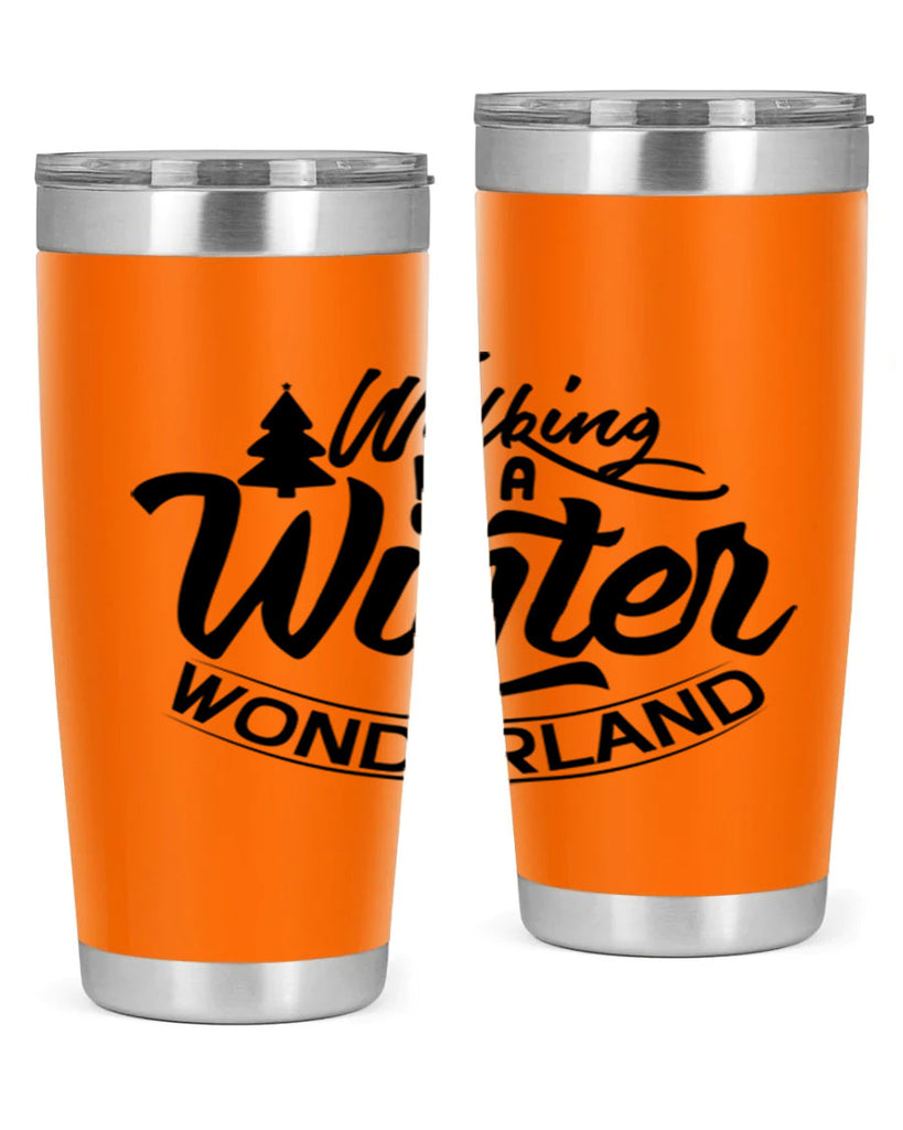 Walking In A Winter Wonderland 435#- winter- Tumbler