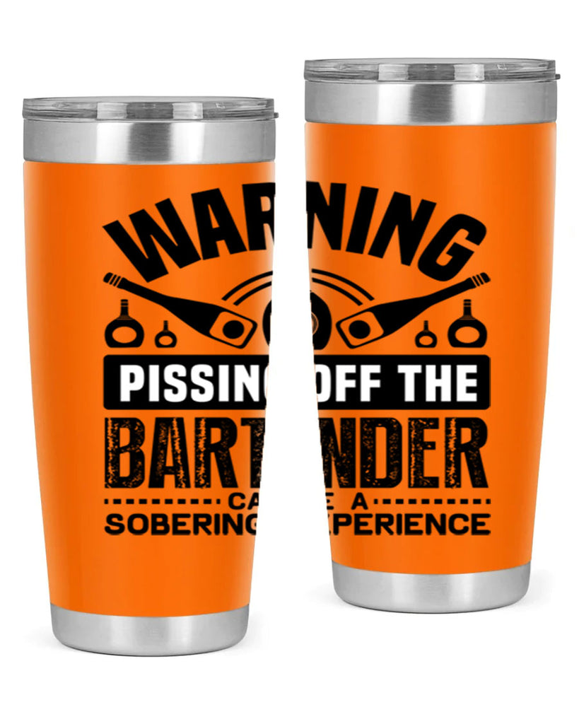 Warning Style 10#- bartender- tumbler