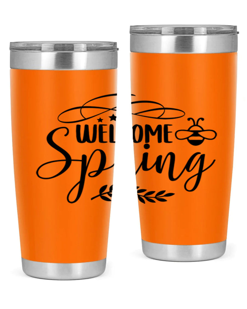 Welcome spring design  594#- spring- Tumbler