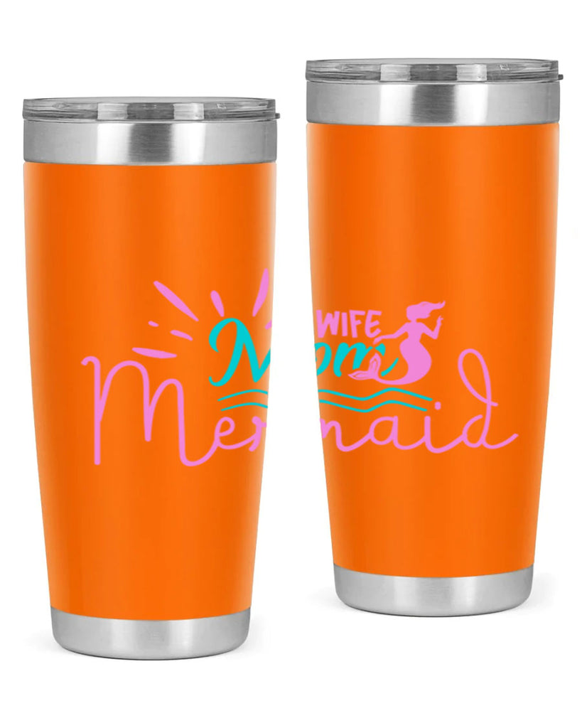 Wife Mom Mermaid 672#- mermaid- Tumbler