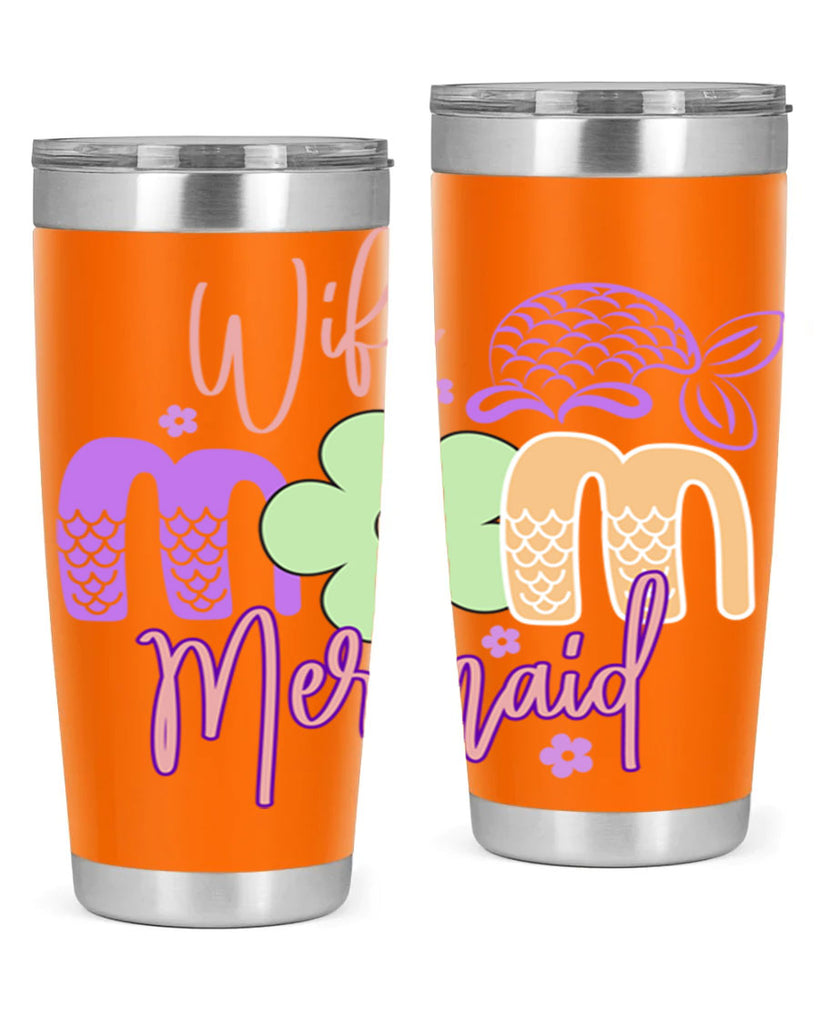 Wife Mom Mermaid 677#- mermaid- Tumbler
